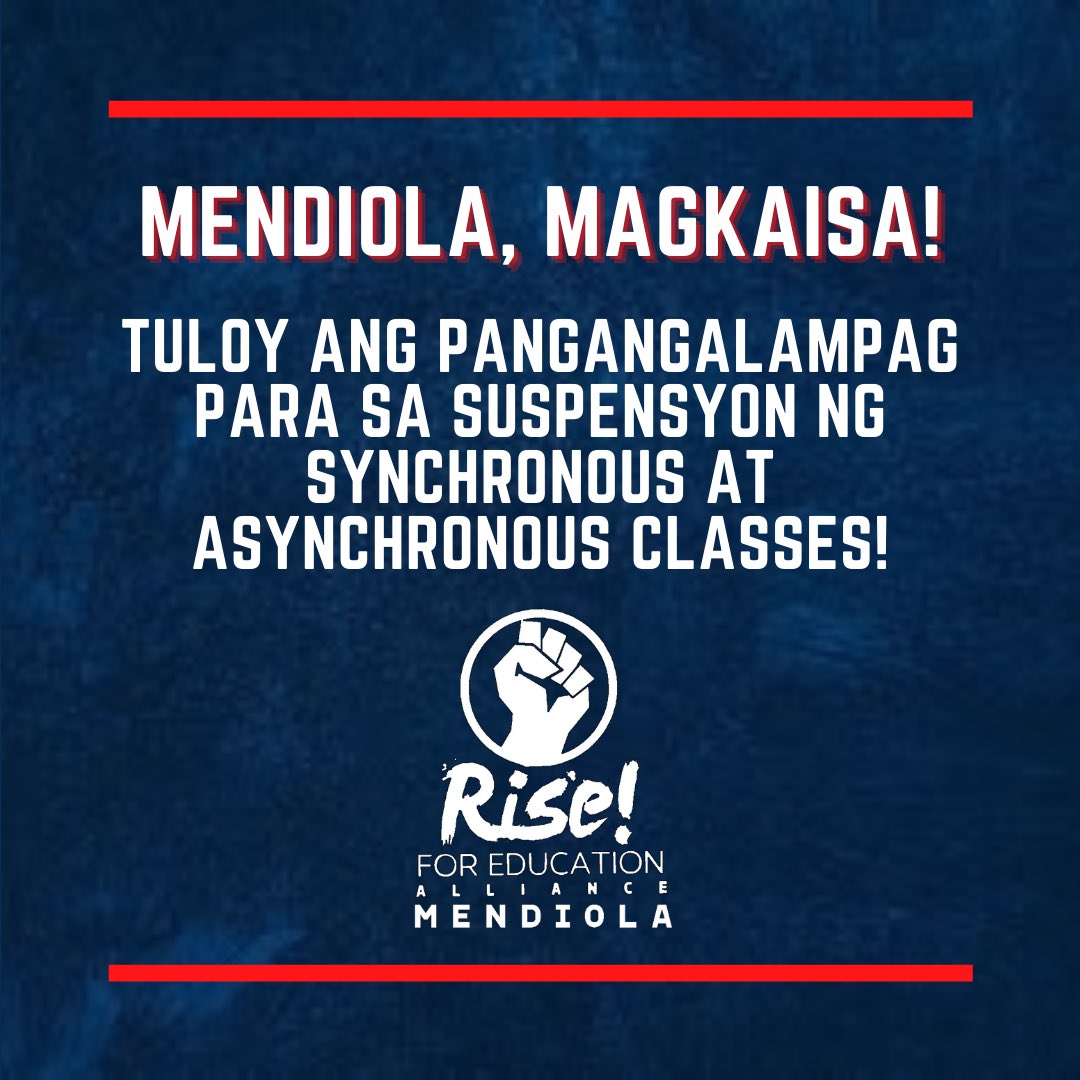 R4EMendiola's tweet photo. Rise for Education - Mendiola stands in solidarity with the students of CEU in demanding for an academic break. Now, more than ever, Mendiola schools should strengthen their ranks and continue to amplify the calls and uphold the rights and interests of their constituents. https://t.co/PLTiWGqmQ1