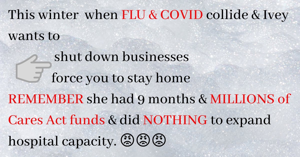 nkasp68's tweet photo. @GovernorKayIvey @willainsworthAL @ALGOP @TTuberville @CarlForAlabama Kay Ivey had nearly 9 months and millions of dollars in Cares Act funds and refused to increase hospital capacity to protect hospitals and patients!  It is HER FAULT is hospitals runout of beds! https://t.co/WNnmr2Yfbf