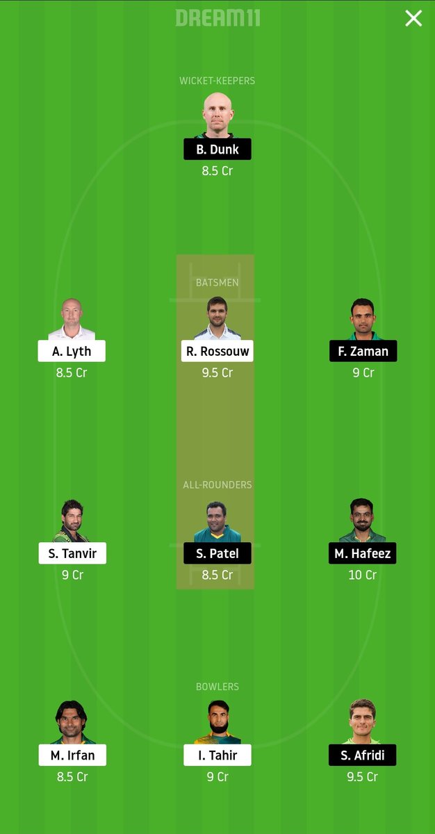 AnuragxCricket's tweet photo. My 1st Grand League Team on #Dream11 of #PSL2020 #MULvsLAH 🏏

11th Player and CAP VC is Your Choice😇 its on Your Luck👍

Tips and Prediction on Telegram🤩

All the Best🥳🤗

#dream11Prediction
#Dream11IPL #Dream11Team #FantasyCricket #FantasyFootball #PSL5 #PSL #PSLV #Cricket https://t.co/ASamT51MKd