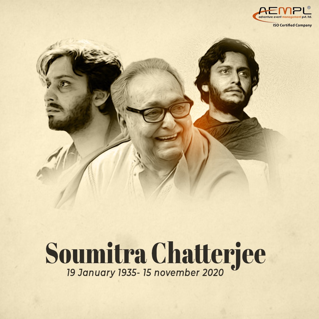 AemplEvents's tweet photo. The end of an era but his legacy lives on.. RIP #SoumitraChatterjee. https://t.co/jN8wLbmd3A