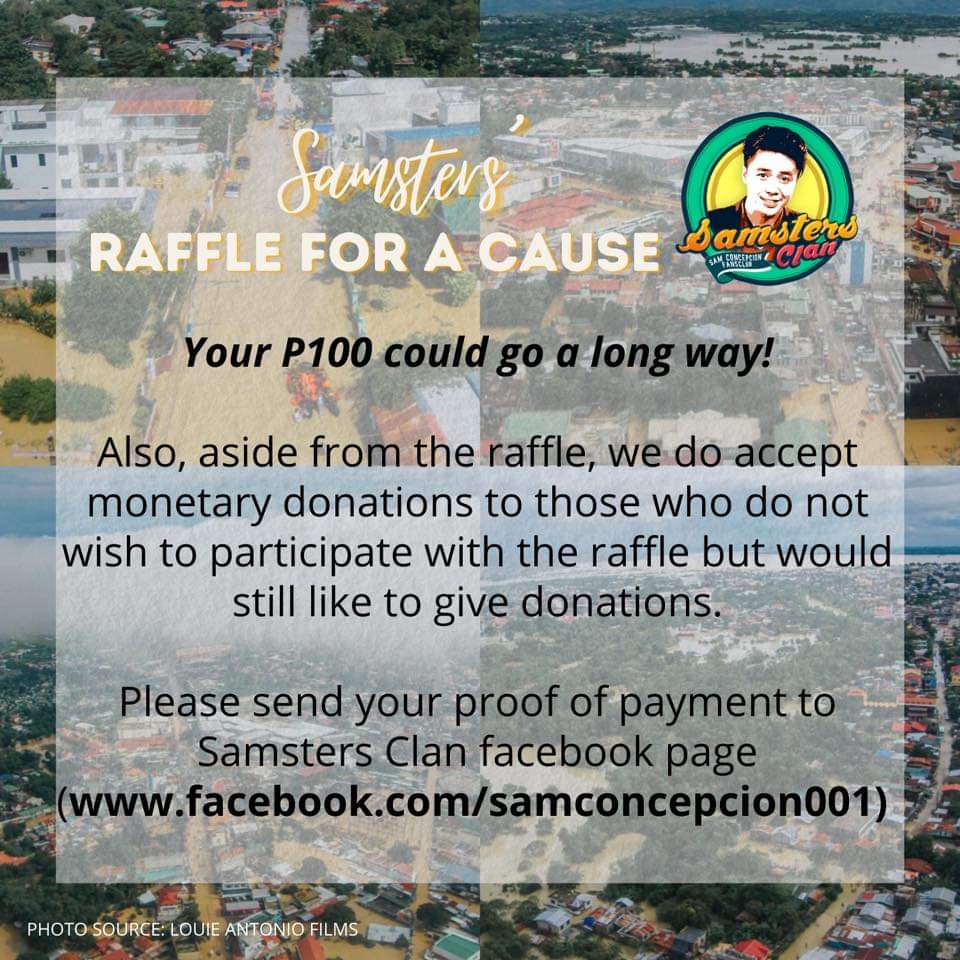 SAMSTERS1017's tweet photo. Hi, Samsters! Your 100 pesos could go a long way! 🙏 You may also get a chance to get a SAM C stuff from our generous Samsters/Admins! All proceeds go to a community affected by #UlyssesPH! 🙏

© @samsterarchive 
- https://t.co/p3UUvmMLjE
- https://t.co/4yIUoZvgbA
@SamstersOnline https://t.co/LQ4sTP7acM