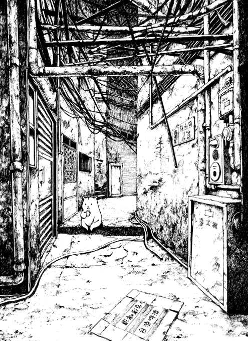 アナログ画です～。
#皆さん線画と塗った後を見せてください 