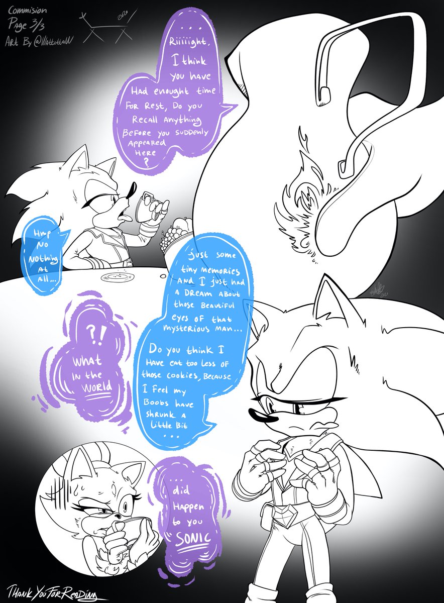 wattottaw's tweet photo. /COMIC_COMMISSION/
For @Bennink1991   Enjoy

#sonic #SonicTheHedgehog #blazethecat #comic #fanart #rougethebat #outfit #funny #issue31 #sonicandblaze #cookies #digitalart #manga https://t.co/KW2H8kSRM4