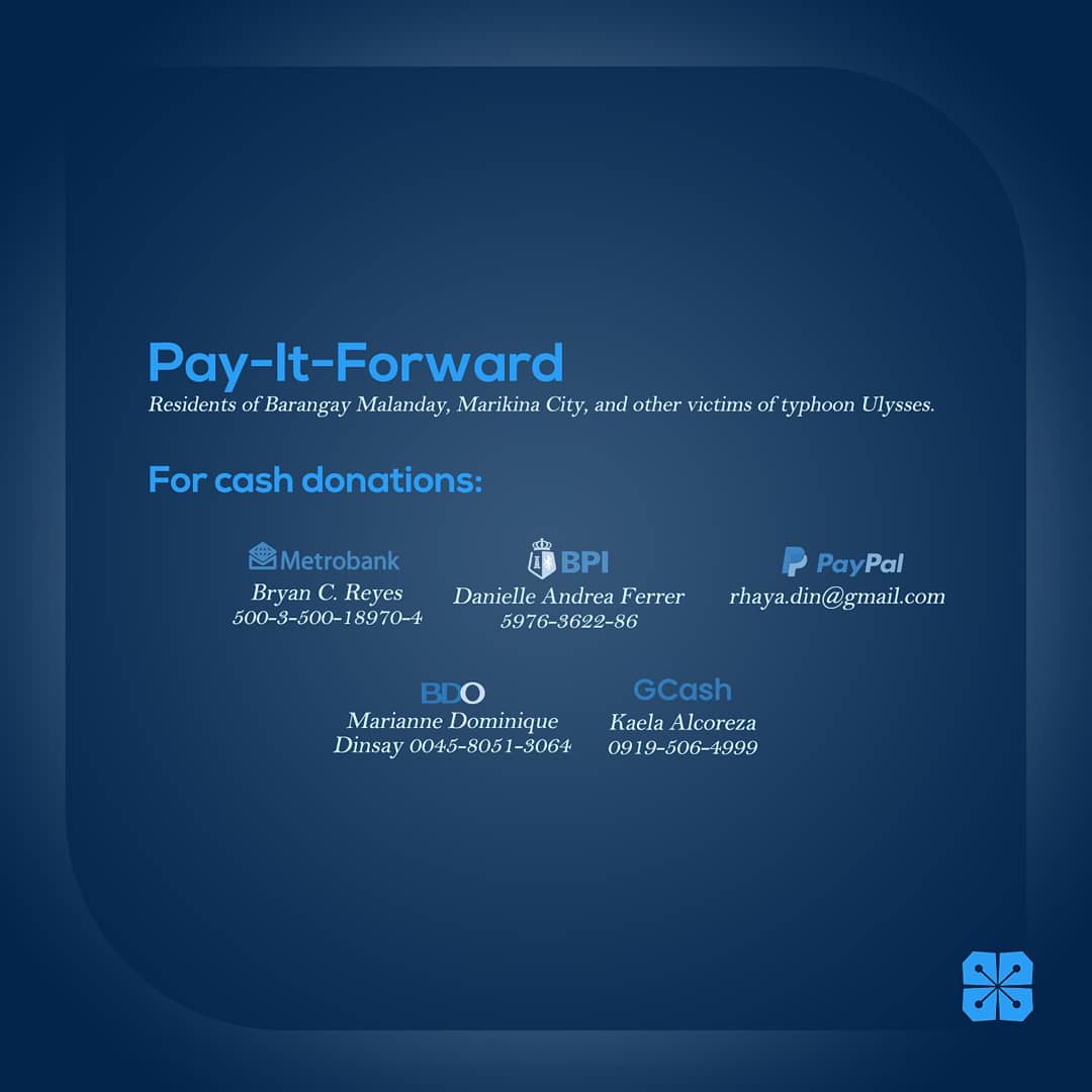 MCLkamalayan's tweet photo. We shall continue to help each other in these trying times.

Listed below are donation drives for those who are in need.

#InformationWithinReach
#TAUMBAYANparasaTAUMBAYAN
#UlyssesPH
#QuintaPH 
#RollyPH
#CagayanNeedsHelp
#RescuePH https://t.co/K6kntFCFRh https://t.co/88Ki9DOgBa