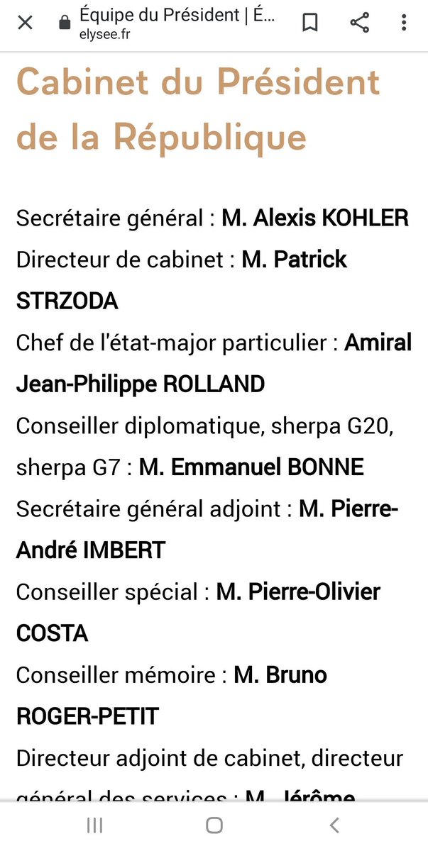 Comment bien gouverner quand on ne s'entoure que de semblables ?

Le cabinet du Président de la République est composé de 42 hommes pour 14 femmes 

Peut-on rêver avoir un jour un cabinet paritaire, avant d'avoir une femme Présidente 😉 ?

elysee.fr/la-presidence/…