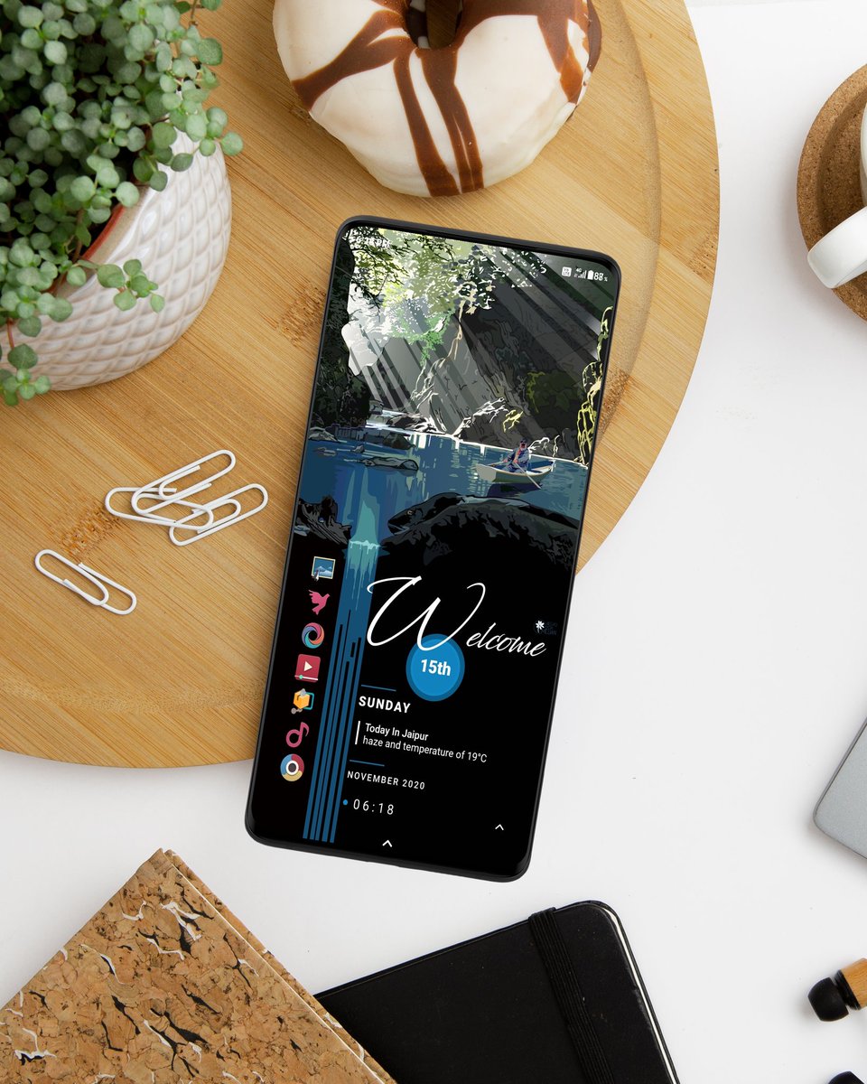 theandrofreak's tweet image. Just tried something different.😄
Wallpaper by @Yordi_GArt81 
Widget #piscis by @Halleyapps 
Icons #antimo by @sikebo