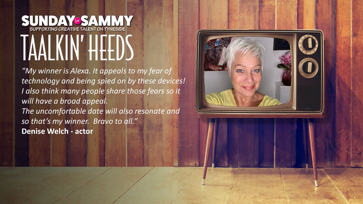sundayforsammy's tweet photo. The winner of 'Taalkin Heeds 2020' is... CHRIS GROOM, for his sketch 'Geordie Alexa'! Congratulations Chris! Thanks to all the finalists, and the wonderfully talented performers for bringing the scripts to life. Watch 'em all again here: https://t.co/FA3cq4MHYy https://t.co/ylYiMqVLFg