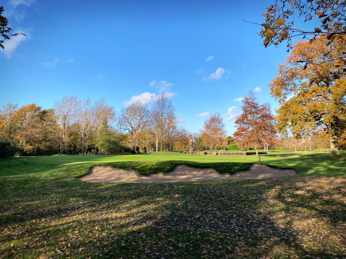 FulwellGC's tweet photo. It’s a little wet under foot after the last 24 hours of rain but the blue skies help #coursewalk #leaveseverywhere https://t.co/wTS0dVni4R