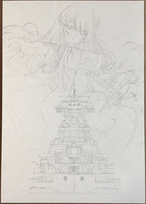 #皆さん線画と塗った後を見せてください
このタグ、何度目だろう。
取り敢えず、手描きとデジタル両方で。 