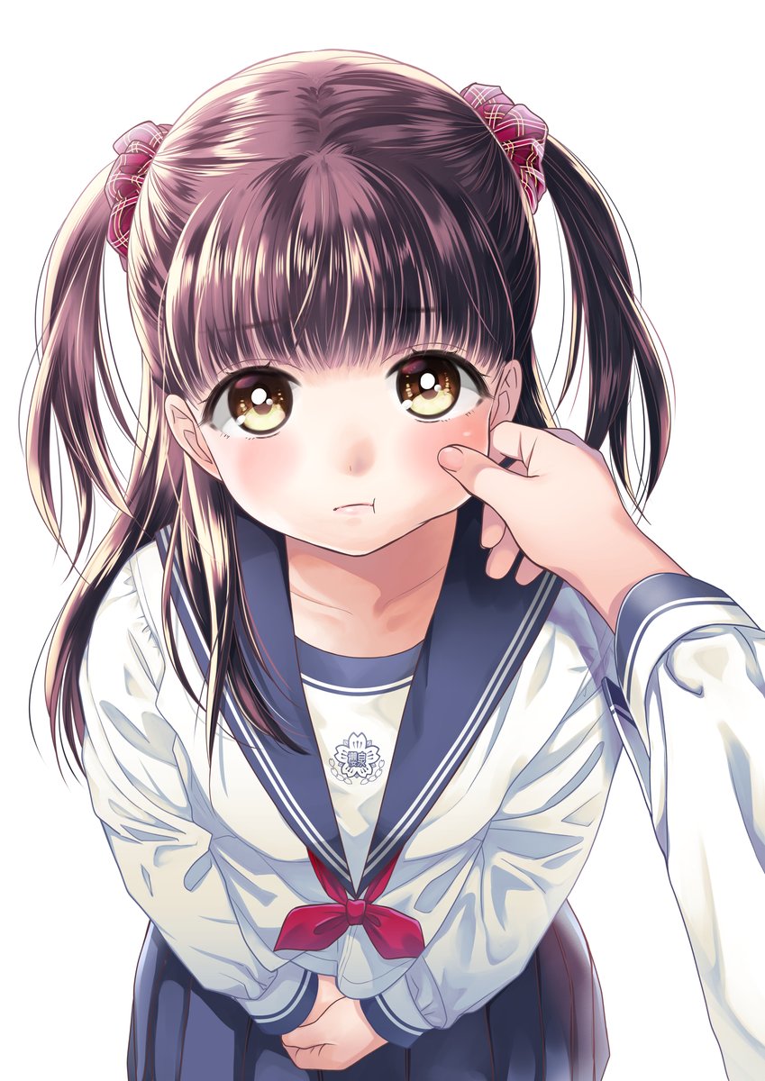 #皆さん線画と塗った後を見せてください 

カラーでも髪の毛の線は割と描き込むタイプです 