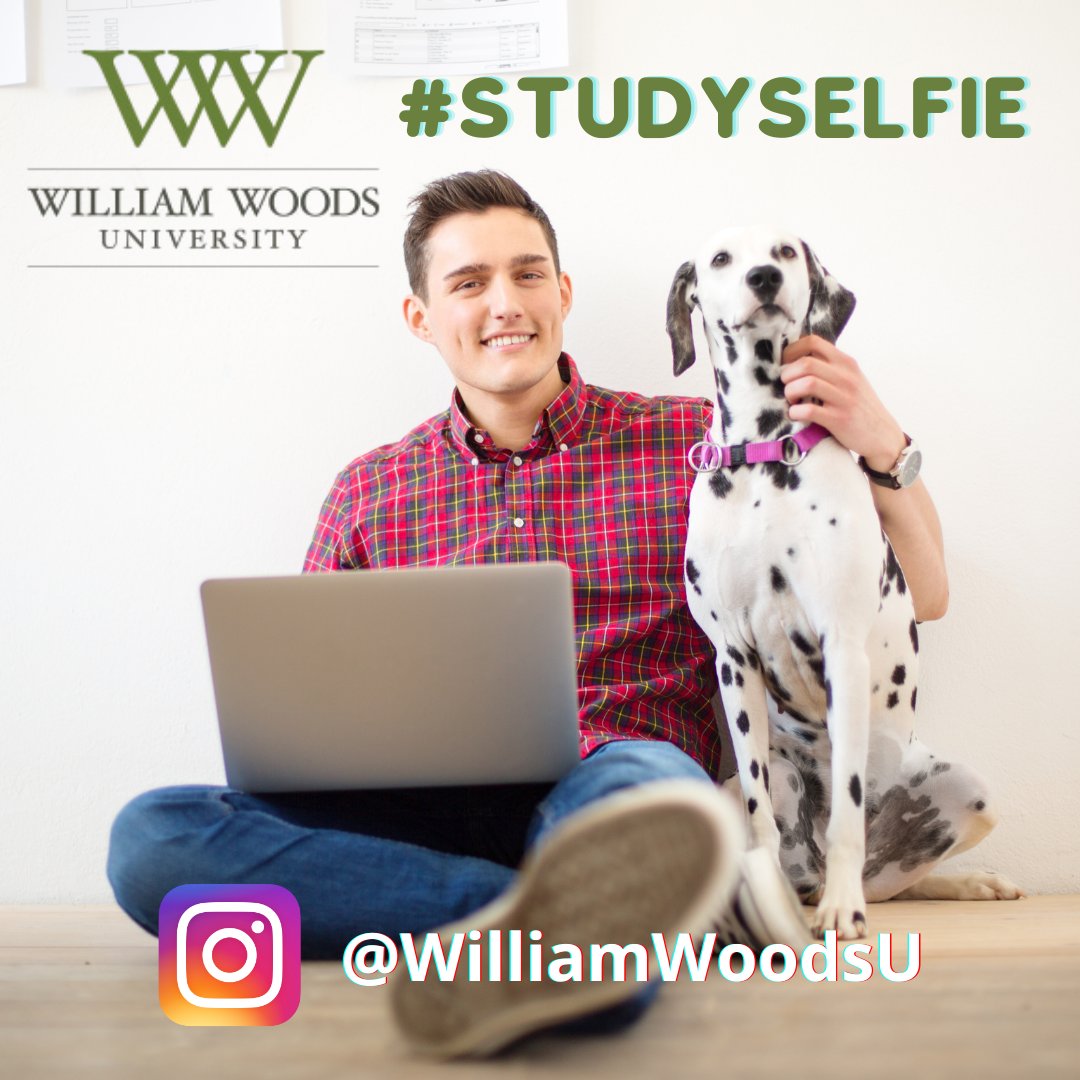 WilliamWoodsU's tweet photo. Take the #studyselfie challenge during #WilliamWoodsUniversity #FinalWeekFun! Go to our Instagram @WilliamWoodsU for more information on how you can participate and possibly win a treat from the Owl's Nest!
https://t.co/a7Xbx4cWRC https://t.co/yjksNVSkLE