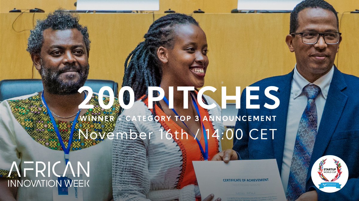 ia_global1's tweet photo. Dear all #200pitches participants,
Thank you for your patience. We will be announcing the results tomorrow, Monday, 16 November at 02:00 PM CET.
#AIW2020 #BuildingTheFutureLeadersofAfrica

@InnovasjonNorge @PegasusTech_V @GrowthAfrica @AfricaAmbitious https://t.co/kal2Cpz0Ky