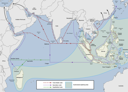 For millenia before the white man came exploring, the Indonesians were trading in cinnamon and cassia with the East African coast, and had settled in Madagascar by the first half of the first millenium AD.