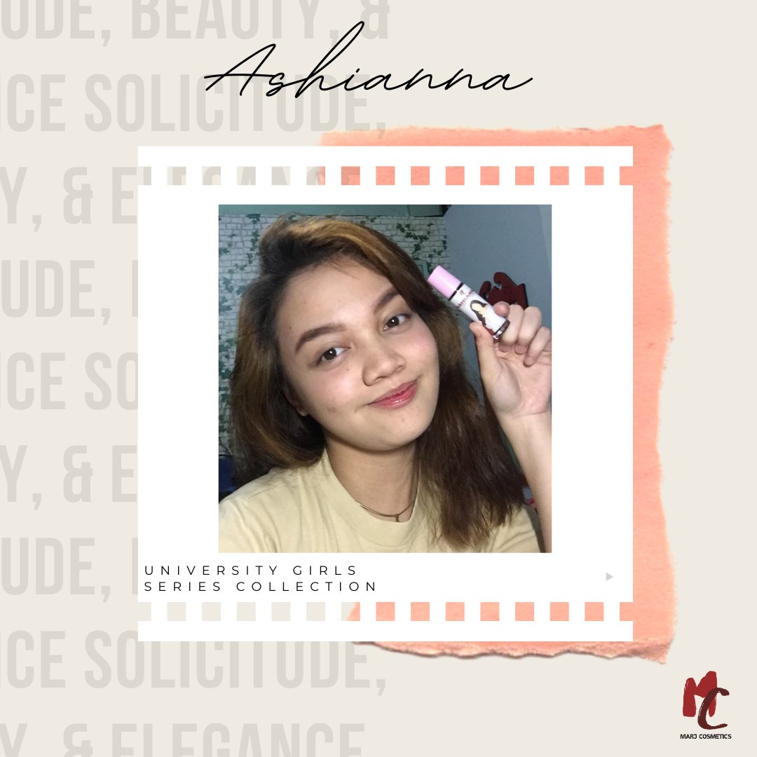 marjcosmetics's tweet photo. Ms. Josephine Bajada (@bajadaphine ) wearing our bestselling shade, Ashianna.

Our University Girl Series Collection is still up for a cause. 50% of our profit will proceed to our chosen drive. Grab yours now for only 65php or buy the whole set for only 170php. https://t.co/gF0ybI9DjU