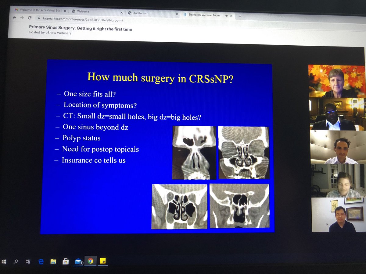 DrScottFortune's tweet photo. Favorite session from the meeting so far? #summersinus #SSS20 #summersinus20 @AmRhinoSociety https://t.co/wsdSoiu1iu