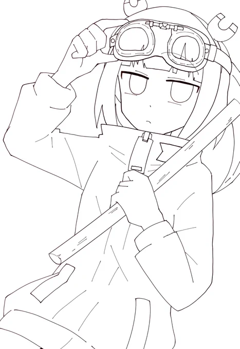 #皆さん線画と塗った後を見せてください
わからん 