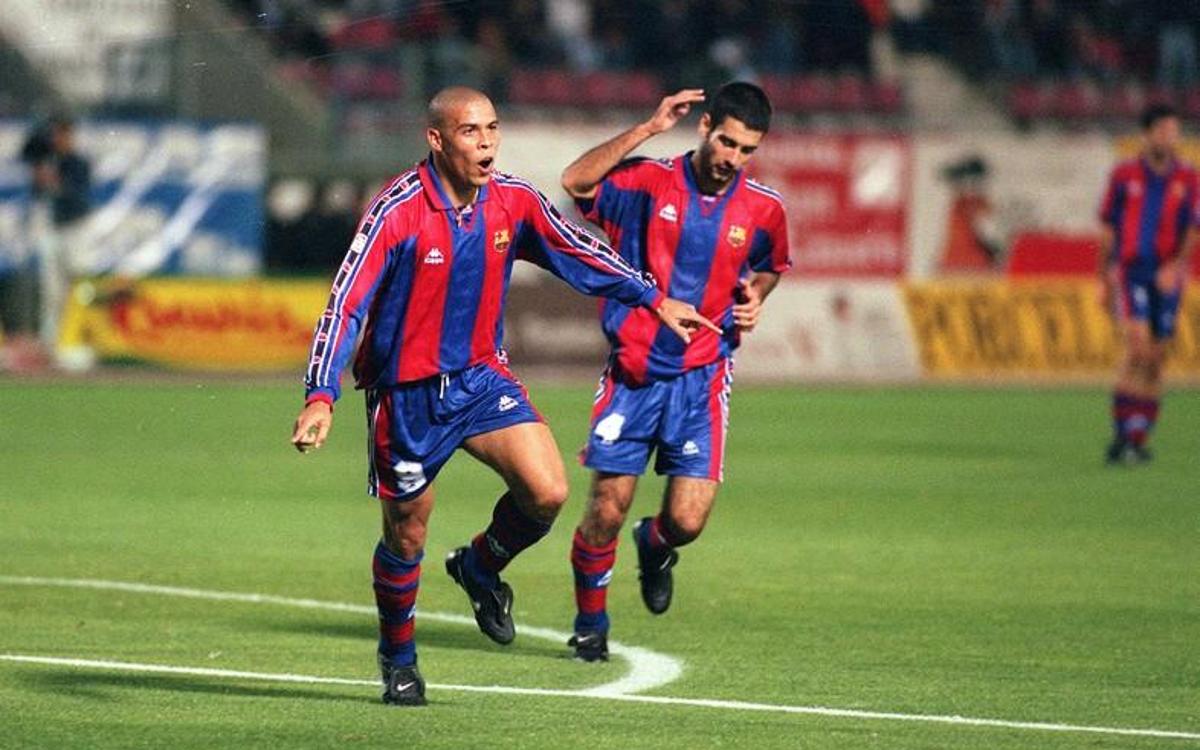 et troisième de la saison 1995-1996 , mais Guardiola a conservé sa position au centre du milieu de terrain du Barça.