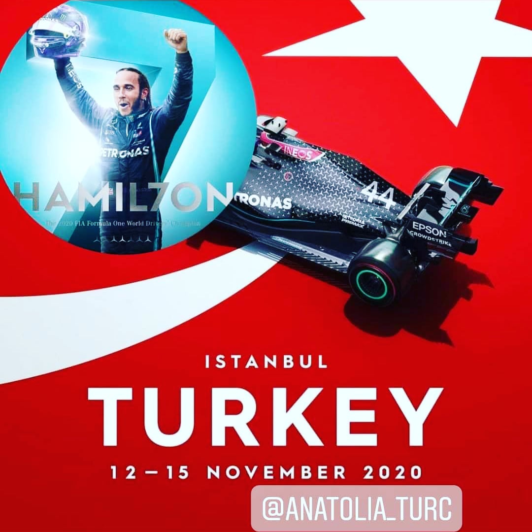 AnatoliaPasa's tweet photo. Le #GrandPrix2020 en Turquie 
🏁🇹🇷 Félicitations à Lewis Carl Hamilton pour le 7e championnat 🌍 remporté. 
🏆🏆🏆🏆🏆🏆🏆 #IstanbulGP
#lh44 #hamilton #lewishamilton #amg #mercedesbenz #f1 #aston #astonmartin #ferari #grandprixintensive #formulone #grandprix #istanbul #türkiye https://t.co/53himO22Uj