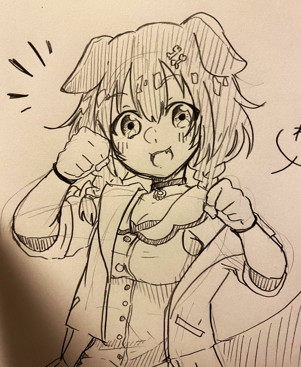 お顔可愛くかけたの……アップ上げしちゃうもんね……うへへ… 
