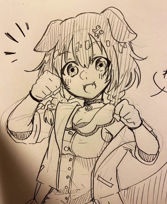 お顔可愛くかけたの……アップ上げしちゃうもんね……うへへ… 