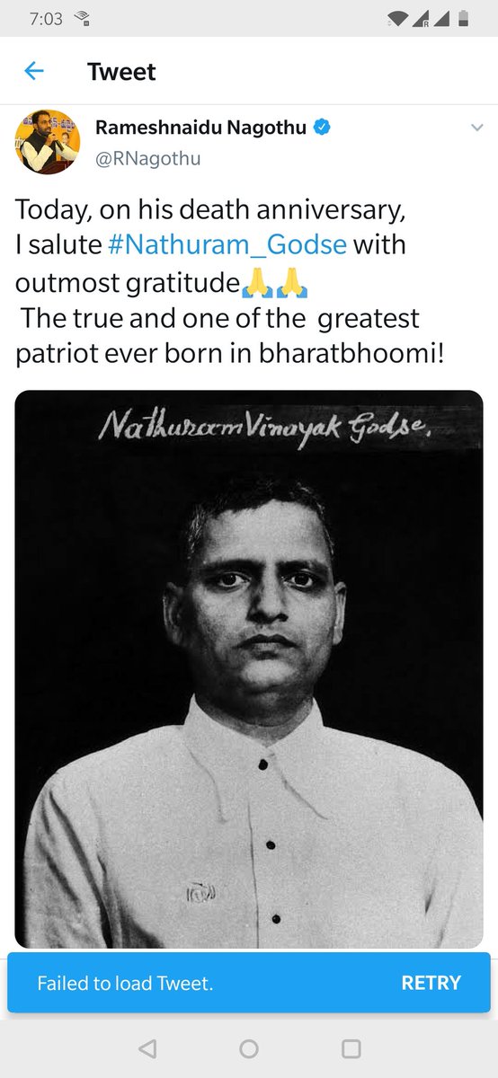 catheriwhitmore's tweet image. Nathuram godse hanged for murder. #sameguy...
What is this fascination that politicians like this have for murderers?
