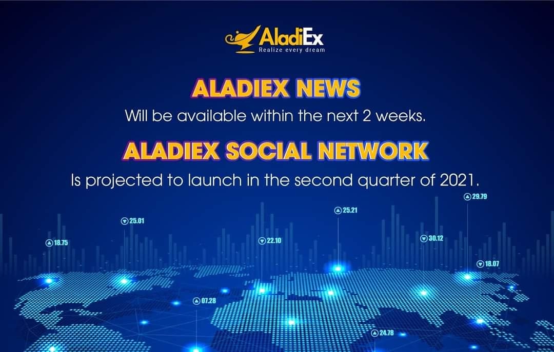 Aladiexchange's tweet photo. 🔥Ready for the AladiEx News? We’re excited too! 🔥

🤩AladiEx infrastructure provider has completed loading 50% of the AladiEx News. The AladiEx team is wrapping up the final steps.🤩🤩 https://t.co/0rdOOwkgJ9