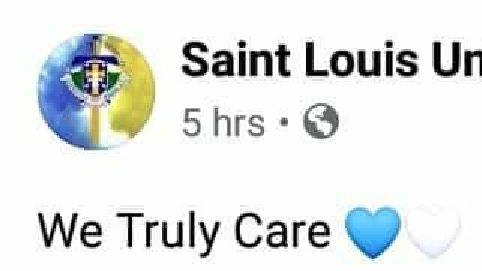 giannsebs's tweet photo. Show us that you "Truly Care 💙🤍"
#AcademicEaseNowSLU 
#WalangIwananLouisian https://t.co/hCKkcRqM7r