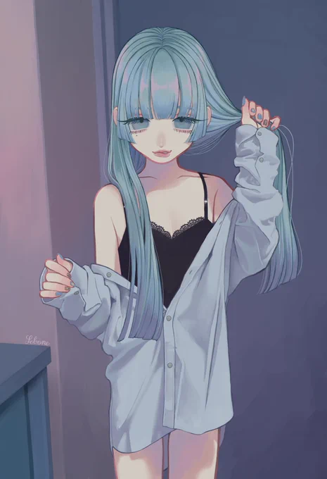 最近はの絵は落ち着いた雰囲気かなって感じです でも相変わらずツインテールとジト目が好きです 画像欄賑やかし 