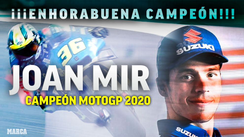 marca's tweet photo. 🚨🚨🚨 ¡Señoras y señores! ¡Tenemos nuevo campeón del mundo #MotoGP! ¡El planeta del motociclismo y España tienen un nuevo gran campeón!

@JoanMirOfficial, con 23 años, gana el Mundial de la categoría reina. ¡ENORME! https://t.co/NSt8kLiZMg https://t.co/6EO8pATadX