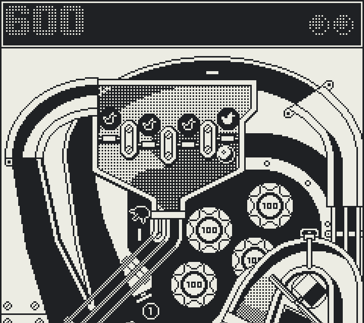 Tweaked table design. #pixelart #1bit #gamedev #indiedev
calabi.itch.io/1-bit-pinball-…