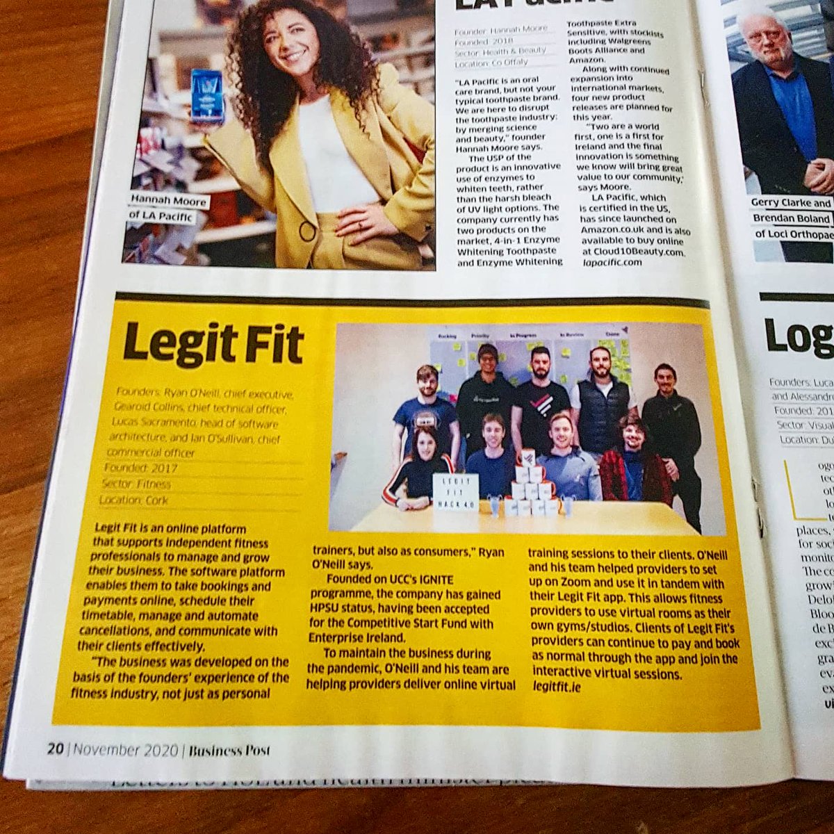 Ryan_LEGITFIT's tweet photo. Nice to be listed amongst some very impressive Irish Startups! 🚀🍀

 #100HotStartups #Ireland @businessposthq @Entirl @LEOSouthCork @IGNITEUCC @republicofwork @rubiconcentre https://t.co/LaE71L6tzj