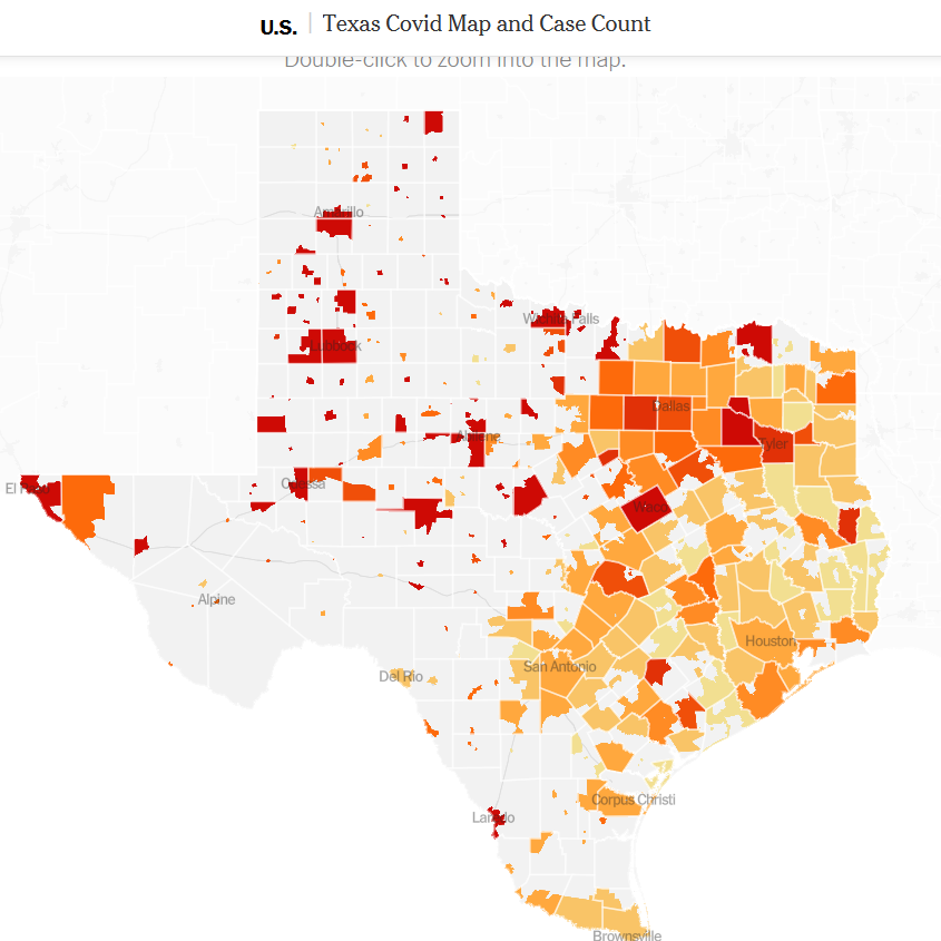 NEW TEXAS THREAD 5/12: But it's not only El Paso. Now the Panhandle is getting hammered. Soon Lubbock could get as bad as El Paso. And now numbers going up in North Texas DFW, elsewhere in northern part of our Triangle, also looking at Waco, Austin, etc