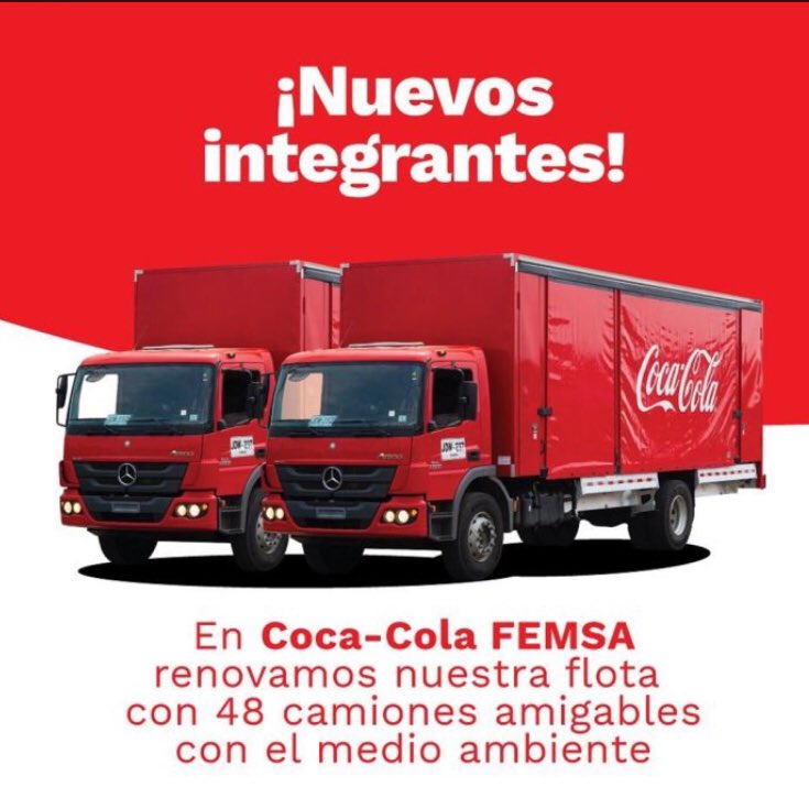 Vehiculoscomer1's tweet photo. Coca-Cola FEMSA renueva sus vehículos en Colombia con 48 camiones Atego 1726L de Mercedes-Benz. ​Nuestra tecnología es amigable con el medio ambiente. De lejos el mejor camión sencillo de Colombia con una excelente relación precio vs. Ventajas competitivas 3113497557 https://t.co/roQBUCb8y9