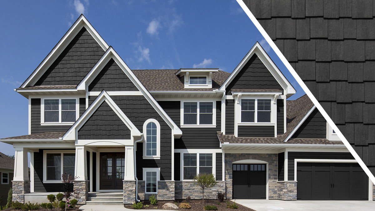 Diamond_Kote's tweet photo. Enjoy the beauty of cedar shakes without the upkeep. 
☑️No splitting
☑️No warping
☑️Easy installation

Graphite RigidStack™ + RigidShake™ Staggered Edge

#remodeling #homesweethome https://t.co/kO8kEviYkD