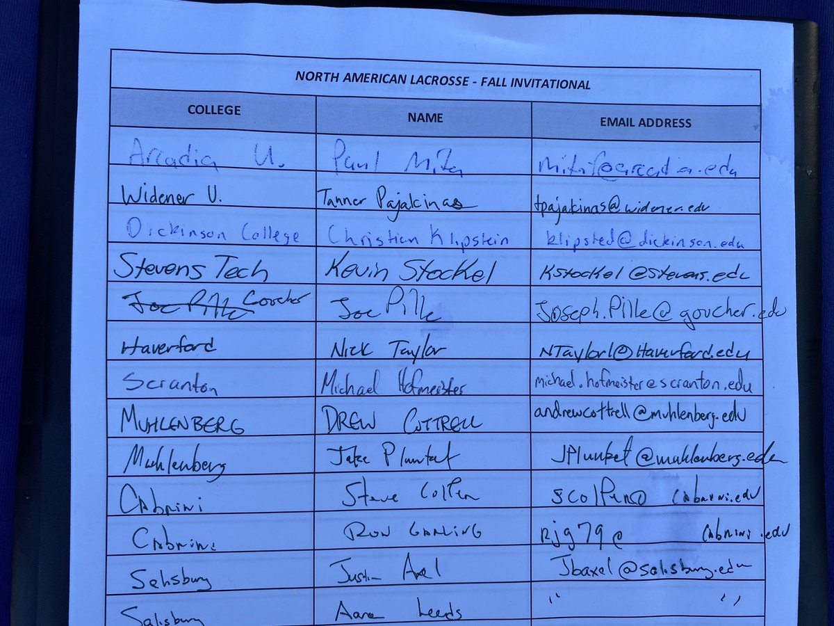 College coaches book coming in hot! 8:55 game slots about to kick off! First game slots were a BATTLE!! #NAL