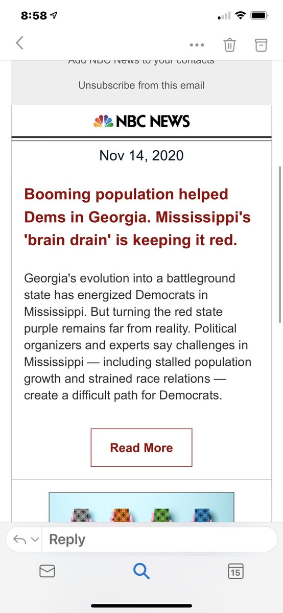 Great job <a href="/NBCNews/">NBC News</a> calling the people of Mississippi “brain dead”. I guess this isn’t considered racist though since you’re a leftist organization.