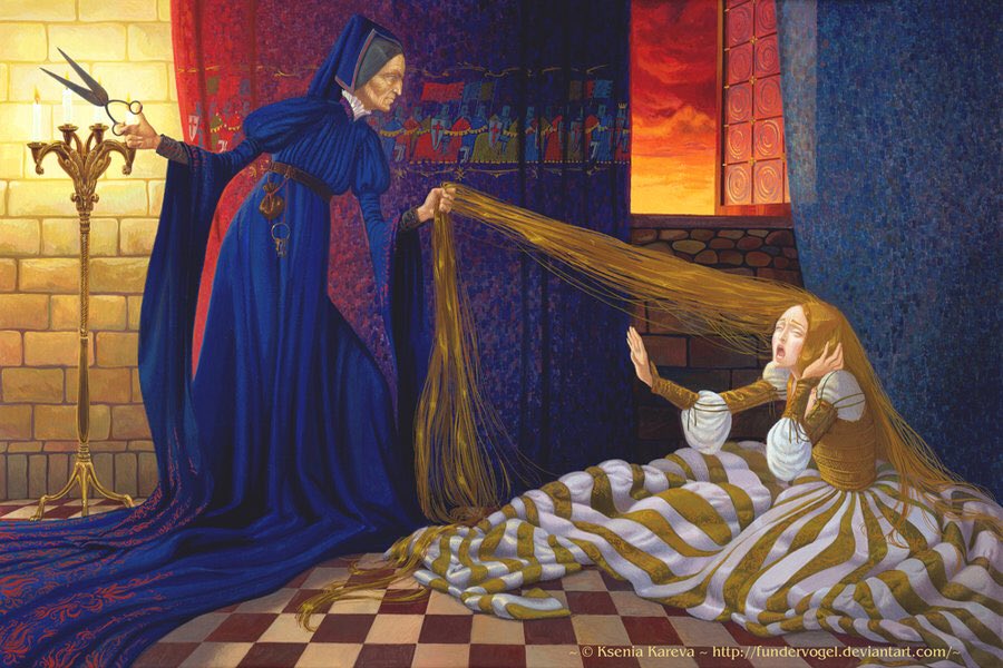 CloakFables's tweet photo. Did you know?

In the 1812 version of Rapunzel, the prince visits her in the tower every night to sleep with her. The wicked maternal fairy found out when Rapunzel became pregnant! Talk about tangled! https://t.co/ZmEzFblQGF