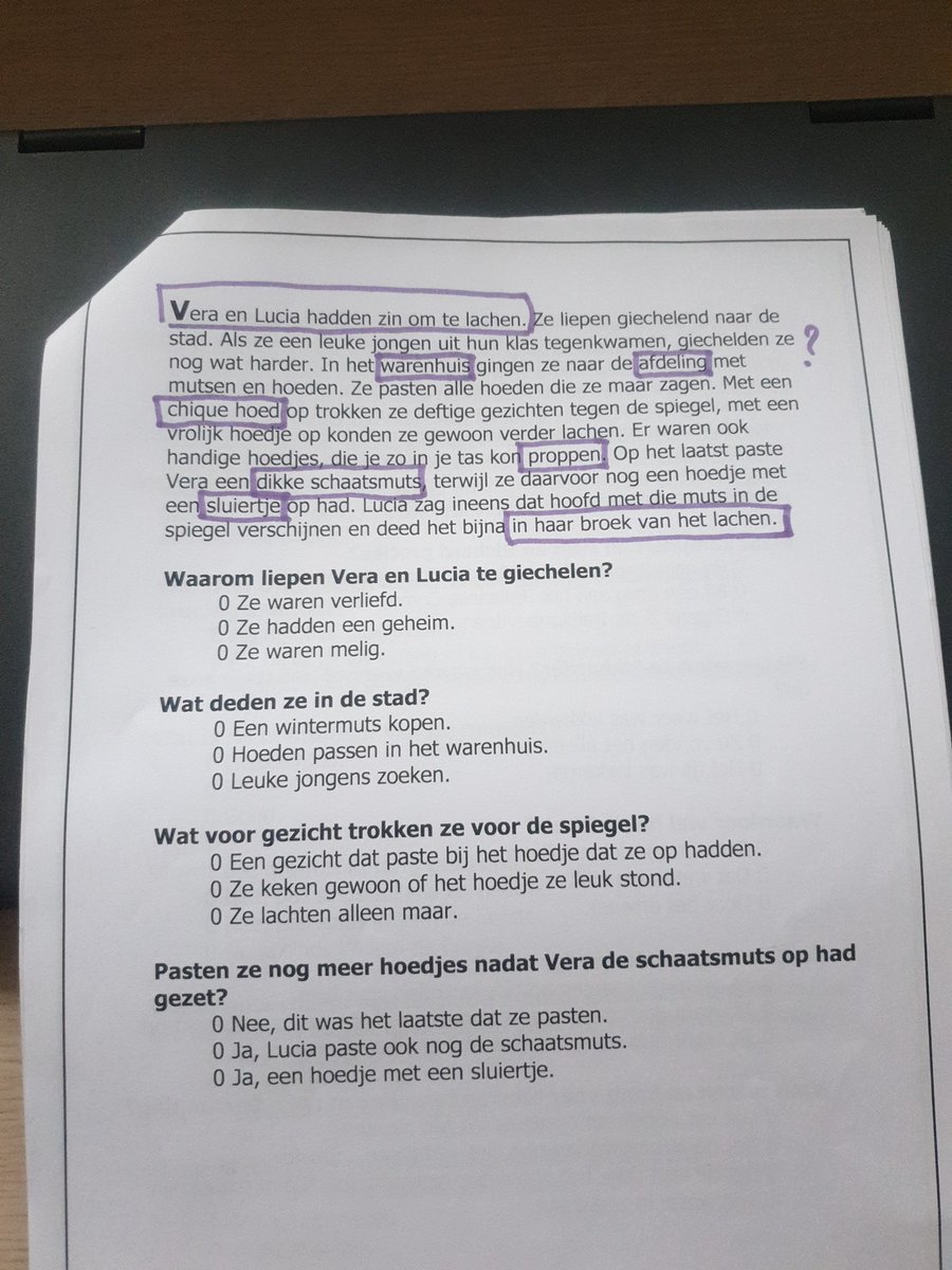 Als het aanleren van een strategie leidt tot een blokkade, op basis van een tekst die nergens op slaat, wordt het nog een fijne zondag #nietbegrijpendlezen.
