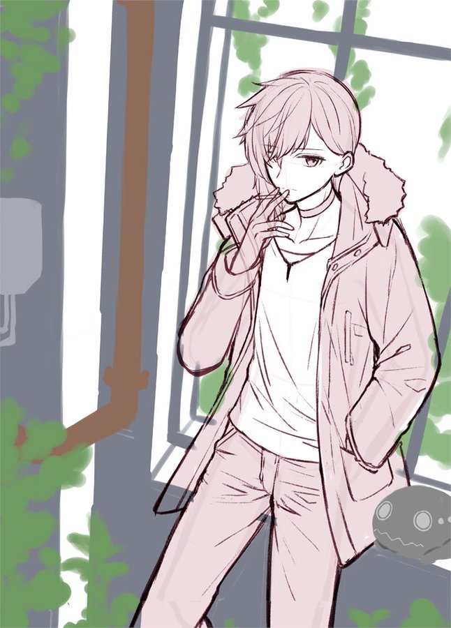 #皆さん線画と塗った後を見せてください 