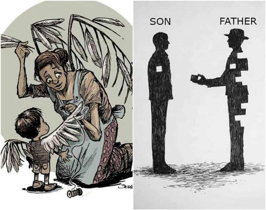 "ما مِن خَير أنا فيه إِلّا وأُمّي وأَبِي سَبباً فيه."♥️