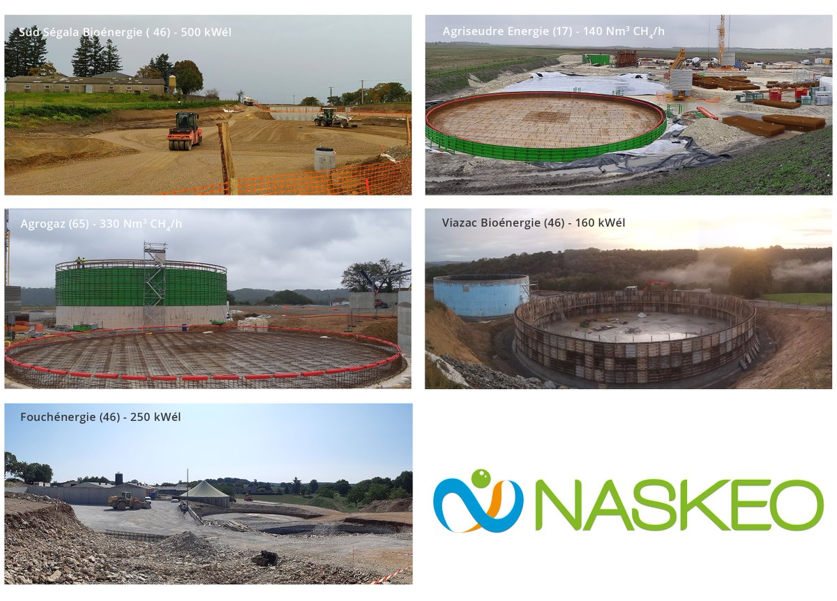 Grosse période pour les équipes de construction #NaskeoBiogaz avec une dizaine de centrales en cours de travaux. 
Les équipes restent mobilisées malgré les contraintes sanitaires actuelles.
#NaskeoBiogaz #SycomoreBiogaz #Biogaz #Biométhane