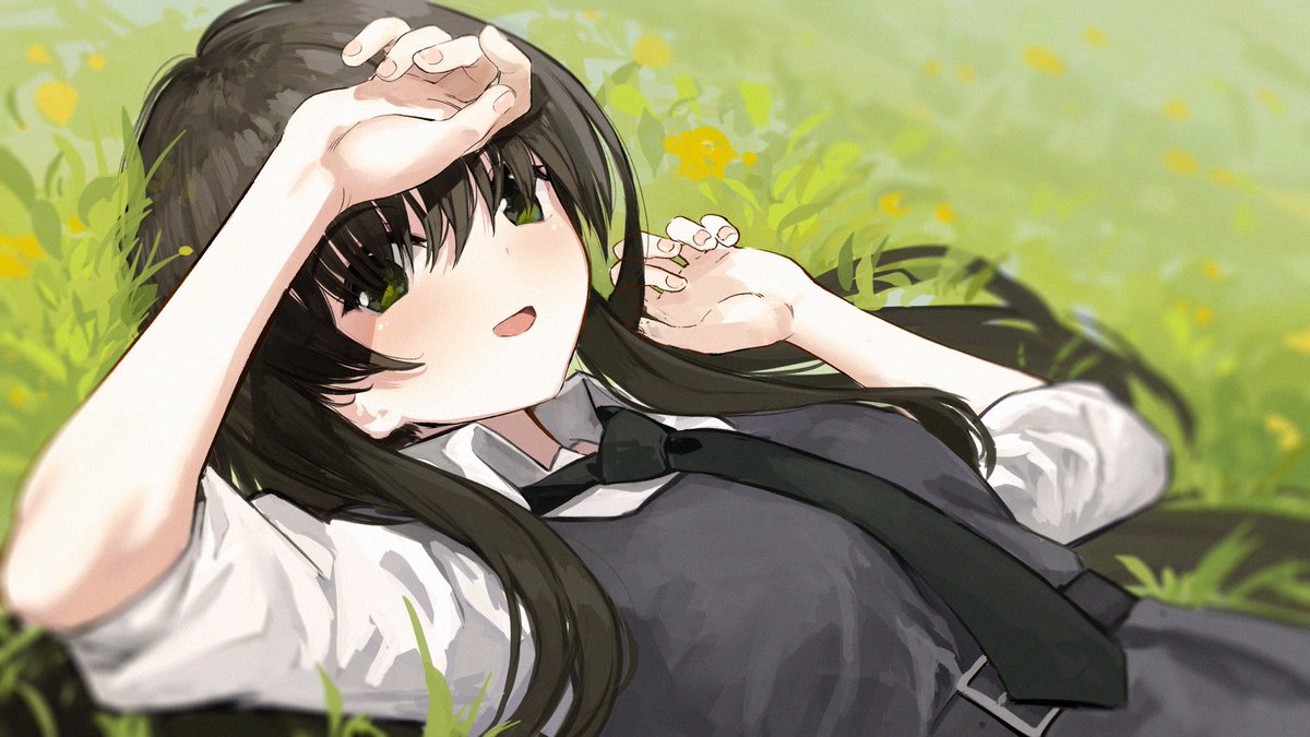 #皆さん線画と塗った後を見せてください
割とこれくらいでいいと思う 