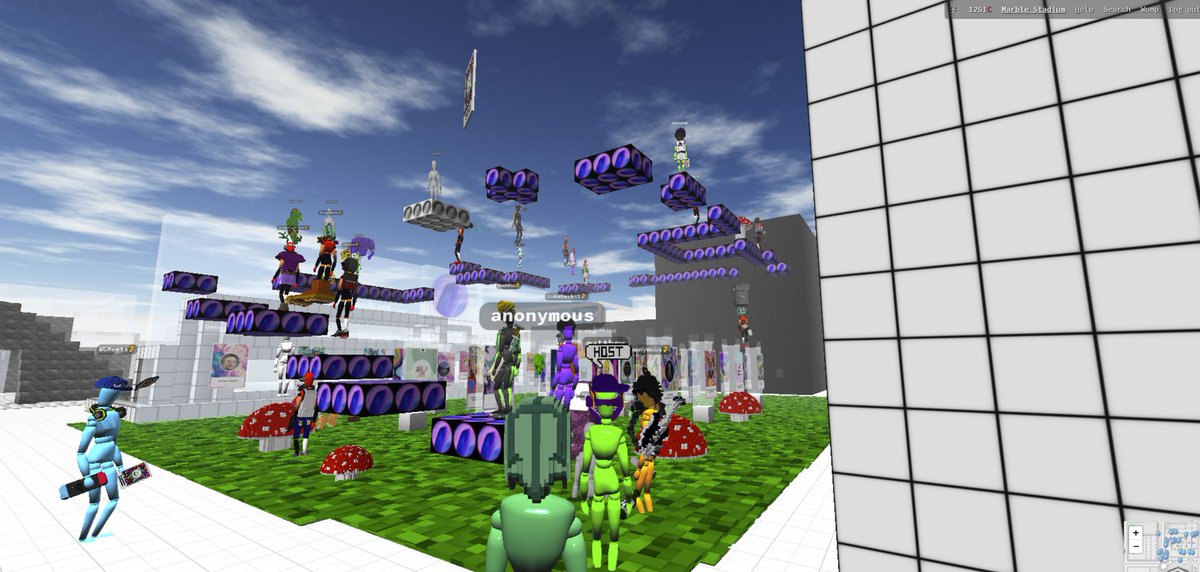 5/ Community games - rule-based games that large groups concurrently participate in (e.g., obstacle course races) @johanunger of  @marble_cards and the  @nonfungerbils squad have created some insanely fun community games