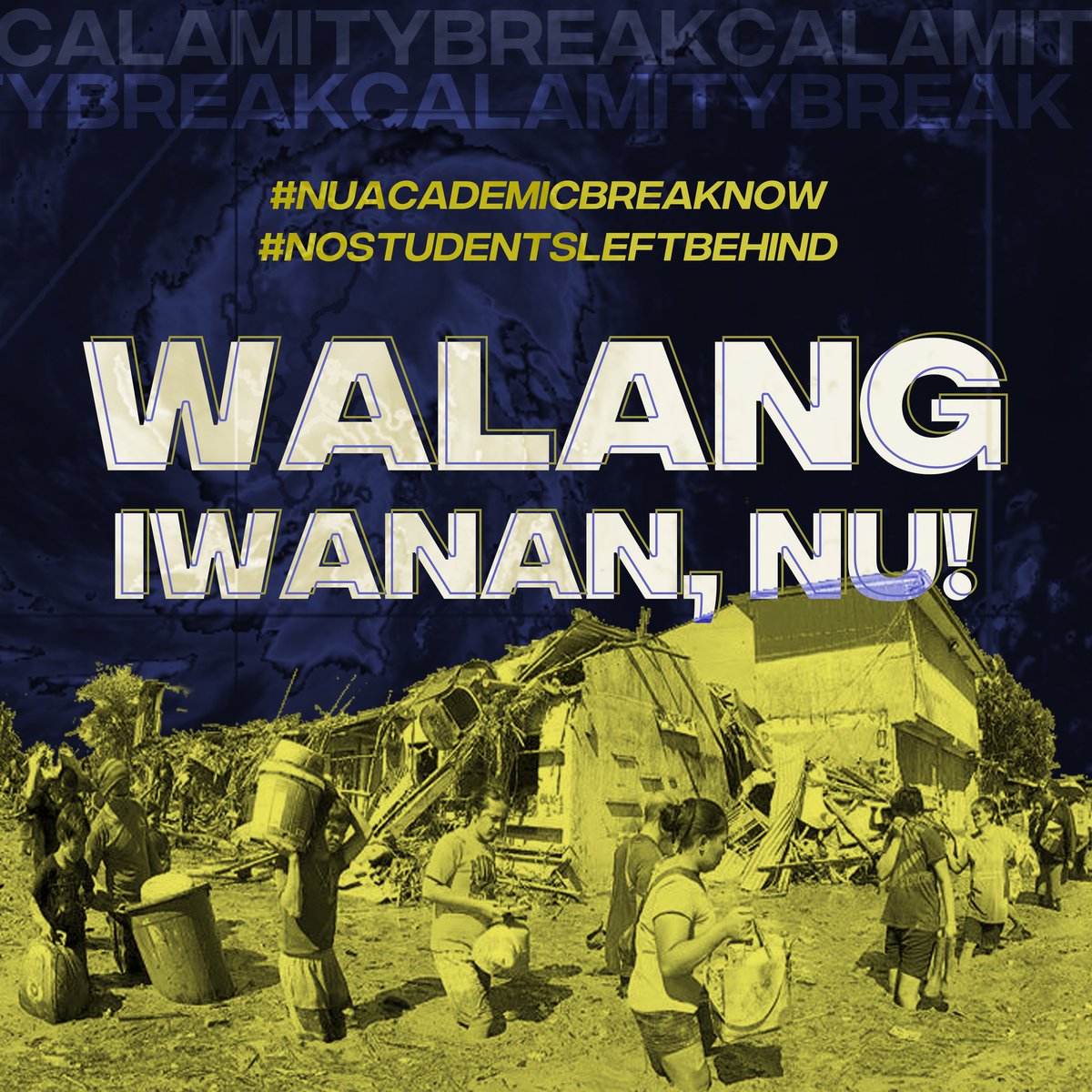 nu_comsoc's tweet photo. REQUEST FOR CALAMITY BREAK

After the felt presence of typhoon Ulysses, the School Organizations joined together and sent their request to the office of the University President to CALAMITY BREAK.

(...) https://t.co/H4xm0vqxvA