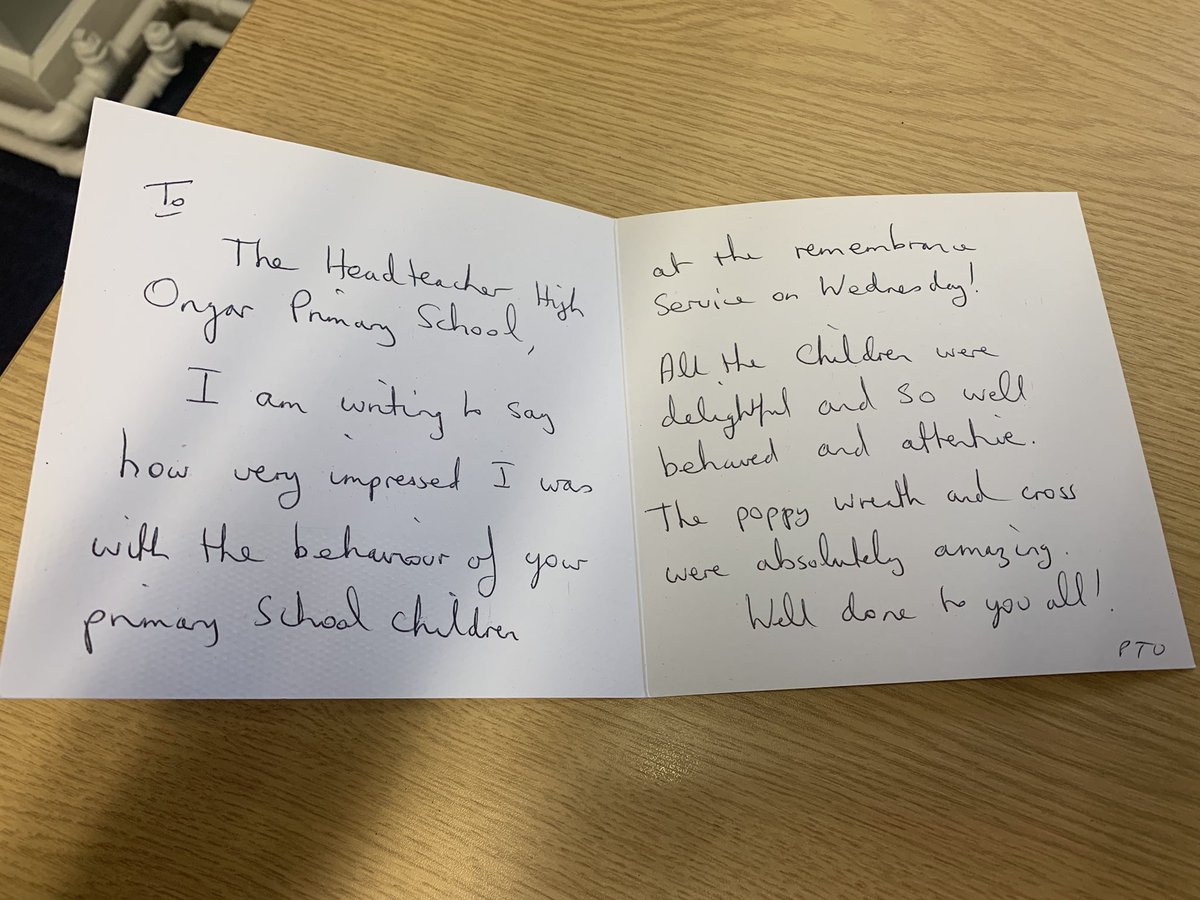 OngarSchool's tweet photo. A lovely card from a member of our wider High Ongar community. Proud of you children! #HOPs #schoolforthecommunity https://t.co/bo0vuutG2q