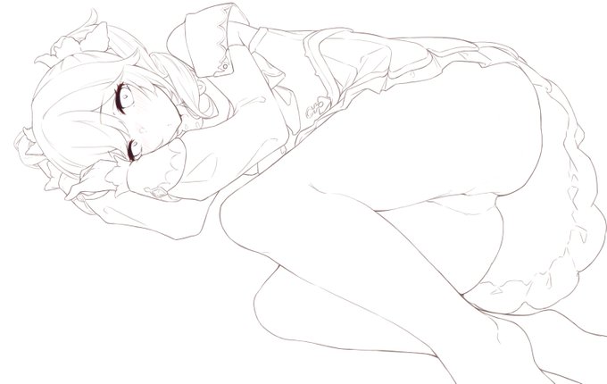 背景が適当過ぎるってそれ一番
 #皆さん線画と塗った後を見せてください 