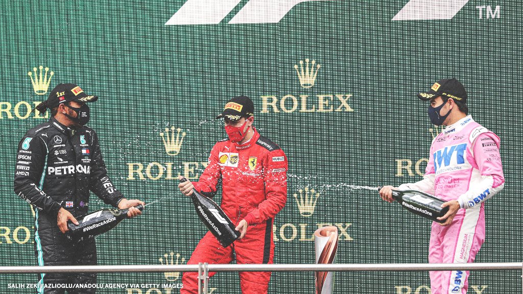 SportsCenter's tweet photo. HISTORY! @LewisHamilton is now a seven-time world champion:

🏆 2008
🏆 2014
🏆 2015
🏆 2017
🏆 2018
🏆 2019
🏆 2020

https://t.co/FyPoPju6zt (h/t @ESPNF1) https://t.co/A7PSRHiIb4