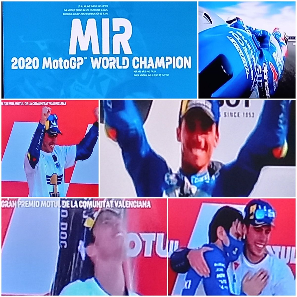 Silvanouruguay's tweet photo. Merecido CAMPEON MUNDIAL DE MOTO GP 2020
"JOAN MIRR"
#36
Español de 23 años.
Felicitaciones ! ! !
Salud Suzuki, después de 20 años con el campeonato de Kenny Robert Junior logró un nuevo campeonato 🏆 https://t.co/uV4kymupCR