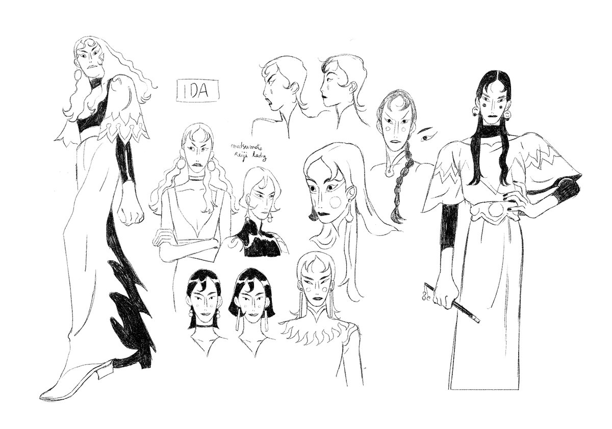 Sundown Concepts 2/? - Early sketches for the main characters 