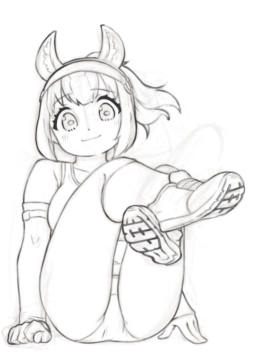 最近はちゃんと線画を描くようになりました。 #皆さん線画と塗った後を見せてください 
